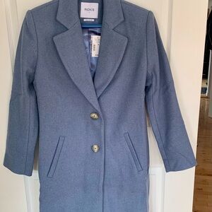 Ricki's Soft Blue 53% Wool Blend Jacket